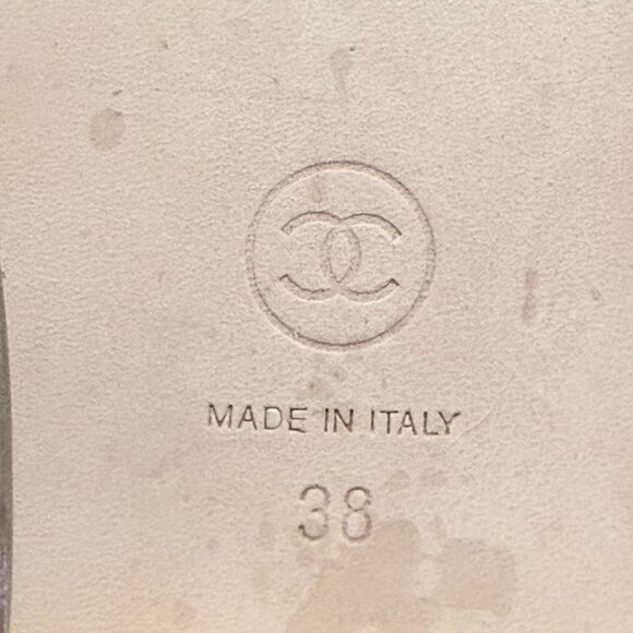 Chanel 2015 runway gold brogue oxfords - Picture 6 of 8